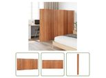 The Living Store Paravent Brown 165X400 Cm Bamboo