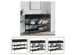 The Living Store Consolle Con Cassetti E Ripiani In Legno Nero