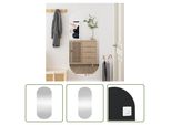 The Living Store Specchio Da Parete 45X100 Cm In Vetro Ovale