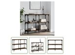 The Living Store Tavolo Consolle In Rovere Fumé 100X29X75 Cm Materiale In Legno