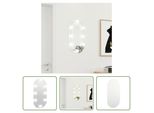The Living Store Specchio Con Luci Led 60X30 Cm In Vetro Ovale