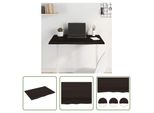 The Living Store Piano Del Tavolo Marrone Scuro 80X60X2 Cm In Legno Massiccio Di Rovere Trattato