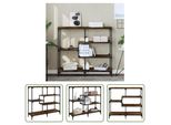 The Living Store Tavolo Consolle In Rovere Fumé 103X32X95 Cm Materiale In Legno