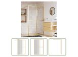 The Living Store Schermo Doccia Per Cabina Doccia Esg In Vetro Trasparente Golden 118X195Cm