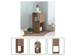 The Living Store Scaffale Incernierato Rovere Sonoma 34,5X34,5X75,5 Cm Materiale A Base Di Legno