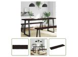 The Living Store Piano Del Tavolo 180X50X(2-4) Cm In Legno Massiccio Trattato Bordo Albero