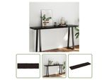 The Living Store Piano Del Tavolo 160X40X(2-6) Cm In Legno Massiccio Trattato Bordo Albero