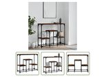 The Living Store Tavolo Consolle In Rovere Fumé 89,5X28X76 Cm Materiale In Legno