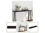 The Living Store Piano Del Tavolo 140X40X(2-4) Cm In Legno Massiccio Trattato Bordo Albero