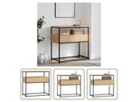 The Living Store Consolle In Rovere Sonoma 75X40X75 Cm Materiale A Base Di Legno