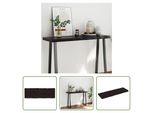 The Living Store Piano Del Tavolo 120X40X(2-6) Cm In Legno Massiccio Trattato Bordo Albero