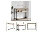 The Living Store Tavolo Consolle Rovere Sonoma 100X35,5X75 Cm Materiale In Legno