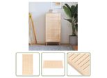 The Living Store Armadio A Doghe Design 99,3X49,4 Cm In Legno Di Pino Massiccio