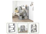 The Living Store Libreria Divisorio Per Ambienti Grigio Cemento 100X24X124 Cm