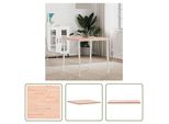 The Living Store Piano D'appoggio Quadrato 70X70X2,5 Cm In Legno Massiccio Di Faggio