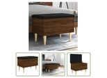The Living Store Panca Con Contenitore Effetto Rovere Marrone 62X42X46 Cm