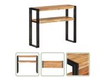 The Living Store Tavolo Consolle 90X30X75 Cm In Legno Massiccio Di Acacia