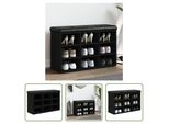 The Living Store Panca Per Scarpe Nera 82X32X50 Cm Materiale In Legno