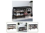 The Living Store Panca Per Scarpe In Rovere Fumé 82X32X47 Cm Materiale In Legno