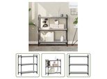 The Living Store Libreria 3 Ripiani Grigio Sonoma 80X30X86 Cm Materiale A Base Di Legno