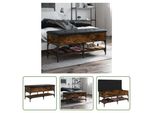 The Living Store Panca Per Scarpe In Rovere Fumé 102X42X45 Cm Materiale In Legno