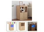 The Living Store Credenza Con Luci Led Rovere Sonoma 41X37X67 Cm