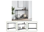 The Living Store Tavolo Consolle Nero 101X30,5X75 Cm Materiale A Base Di Legno