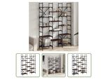 The Living Store Libreria Effetto Rovere Marrone 127,5X28,5X172,5 Cm Materiale In Legno