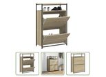 The Living Store Scarpiera Rovere Sonoma 75X34X112 Cm Materiale Legno