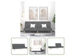 The Living Store Divano Letto 2 Posti In Tessuto Grigio Chiaro