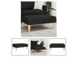 The Living Store Sgabello Nero 77X55X31 Cm Tessuto