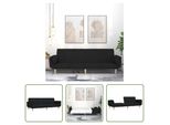 The Living Store Divano Letto 2 Posti Con 2 Cuscini In Tessuto Nero