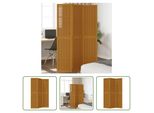 The Living Store Divisorio 3 Pezzi In Legno Massiccio Marrone Paulownia