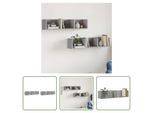 The Living Store Armadi A Muro 2 Pezzi Rovere Sonoma 75X18X16,5 Cm Materiale Legno