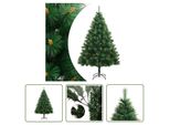 The Living Store Albero Di Natale Artificiale Pieghevole Con Supporto 240 Cm