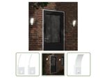 The Living Store Applique Da Esterno A Led Con Sensore 2 Pz. Alluminio Pressofuso Bianco