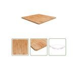 The Living Store Piano Del Tavolo Quadrato Marrone Chiaro 80X80X2,5Cm Rovere Trattato