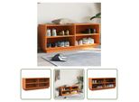 The Living Store Scarpiera Marrone Cera 110X34X45 Cm In Legno Di Pino Massiccio