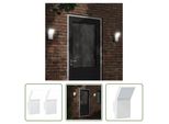 The Living Store Applique Da Esterno A Led 2 Pz. Alluminio Pressofuso Bianco
