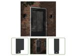 The Living Store Applique Da Esterno Con Sensore In Alluminio Pressofuso Nero