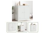 The Living Store Madia Bianca 67X39X73 Cm Acciaio
