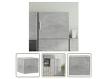 The Living Store Armadio A Muro Grigio Cemento 45X42,5X40 Cm Materiale Legno