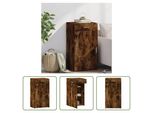 The Living Store Credenza Rovere Fumé 50X42,5X93 Cm Materiale Legno