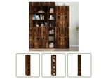 The Living Store Credenza In Rovere Fumé 30X41X185 Cm Materiale In Legno
