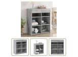 The Living Store Credenza Grigio Sonoma 80X42,5X93 Cm Materiale Legno