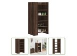 The Living Store Scarpiera Look Rovere Marrone 52X37,5X100 Cm Materiale In Legno