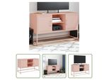 The Living Store Credenza Rosa 36X39X123 Cm Stahl