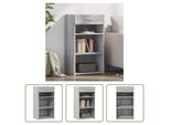 The Living Store Credenza Grigio Sonoma 50X42,5X93 Cm Materiale Legno