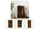 The Living Store Credenza Rovere Fumé 40X42,5X93 Cm Materiale Legno