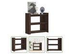The Living Store Tavolo Consolle Look Rovere Marrone 100X35X90 Cm Materiale A Base Di Legno